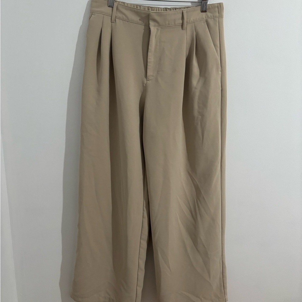 Gap High Waist Wide-Leg Crepe Trousers